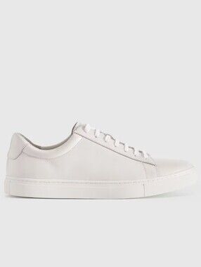 Quince Italian Leather Everyday Sneaker - light grey